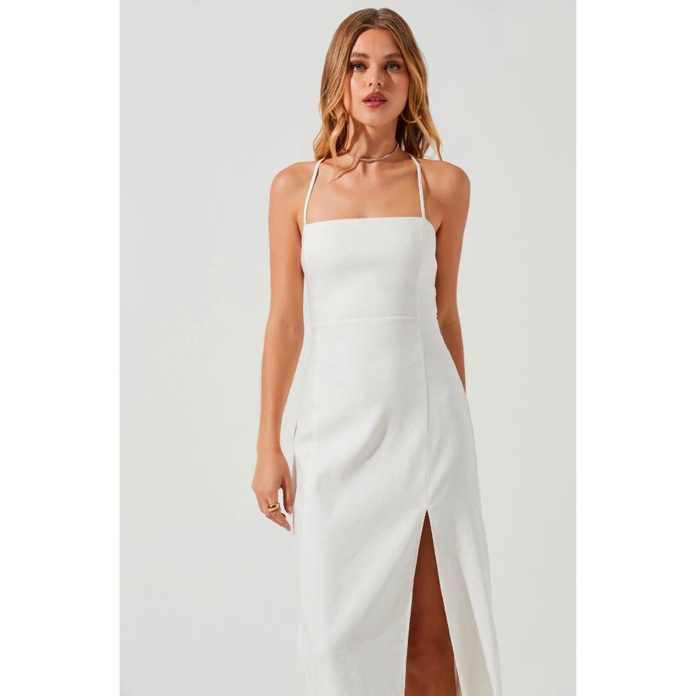 NWT ASTR Women's Brayden Strappy Back Midi Dress - Picture 2 of 10